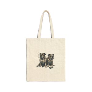 Smoking Pugs Illustration Tote | Animals Smoking, Absurdist Meme