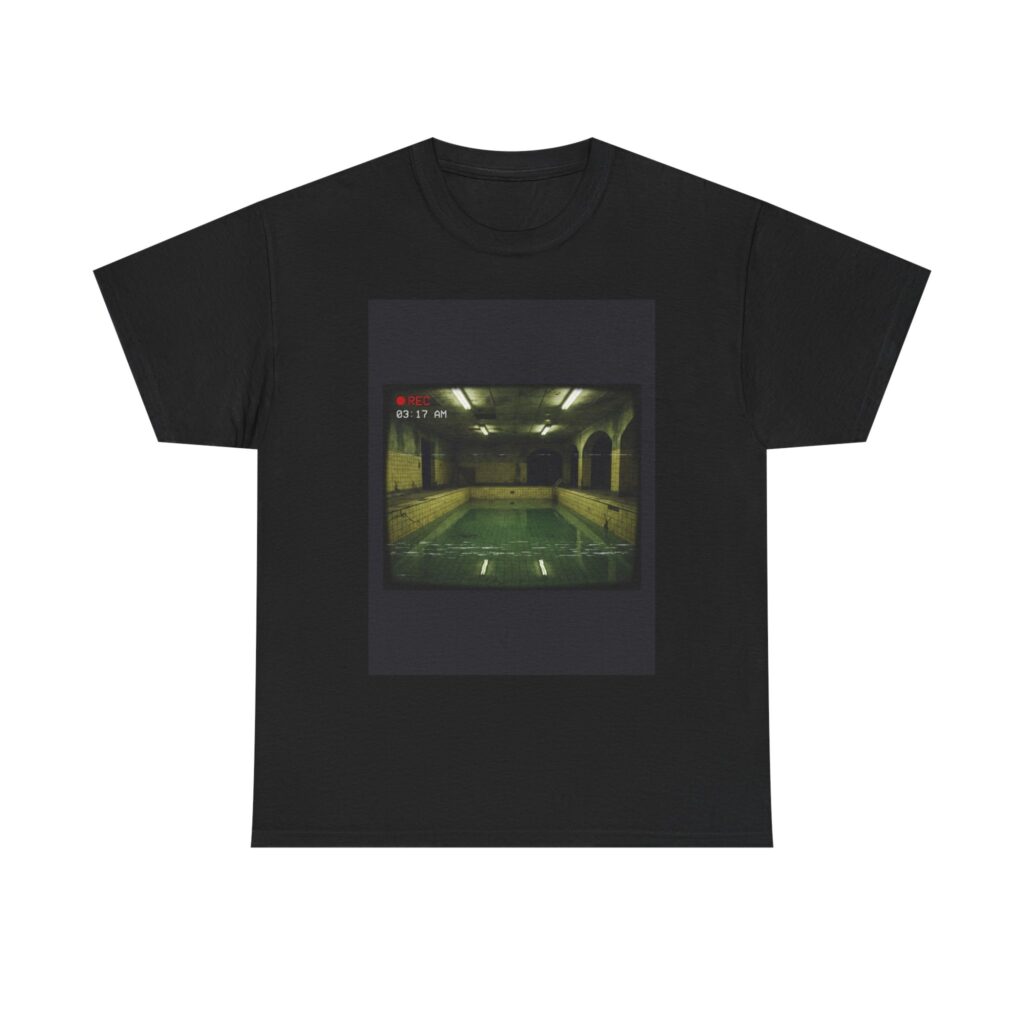Pool Rooms Tee — Liminal Space Analog Horror Found-Footage Shirt