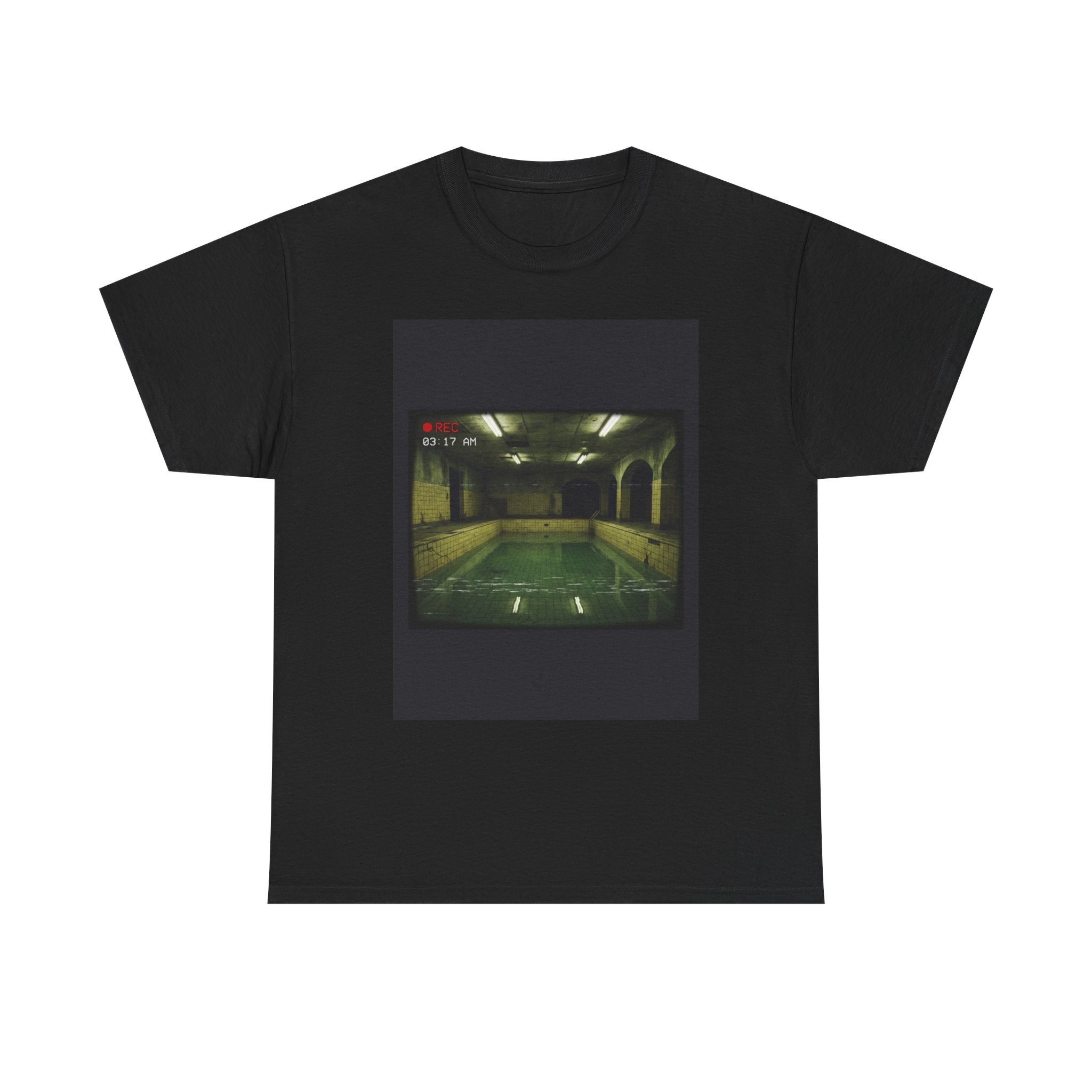 Pool Rooms Tee — Liminal Space Analog Horror Found-Footage Shirt