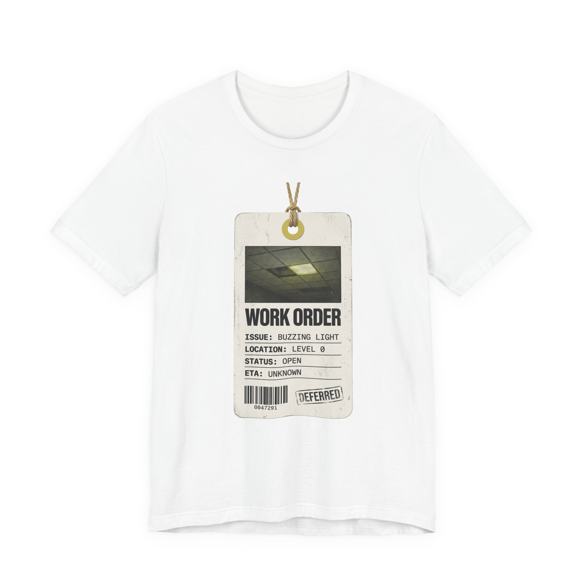 Backrooms Work Order Tee | Liminal Space, Analog Horror T-Shirt