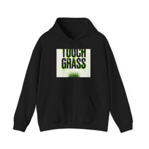 Touch Grass Hoodie — Y2K Meme Streetwear Pullover