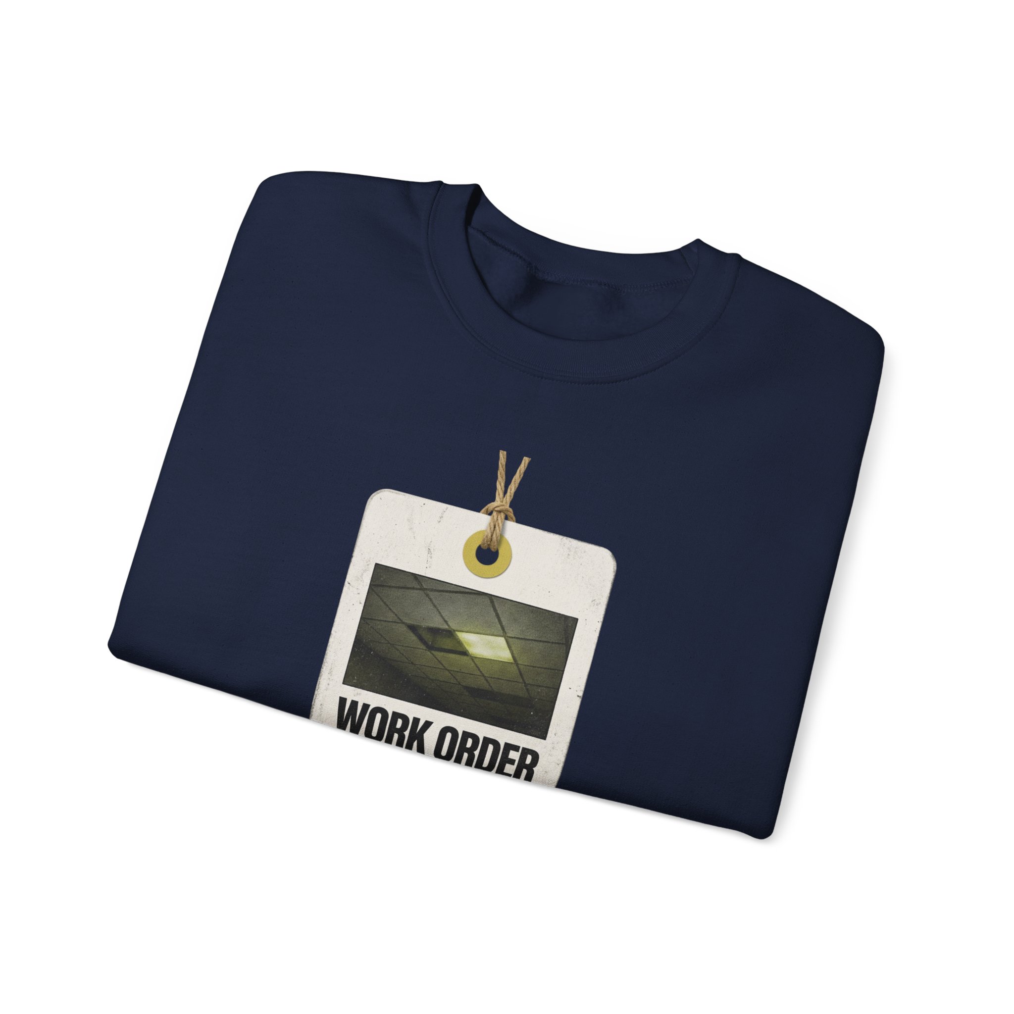 Work Order Liminal ID Badge Crewneck Sweatshirt | Backrooms, Liminal Space - Image 19