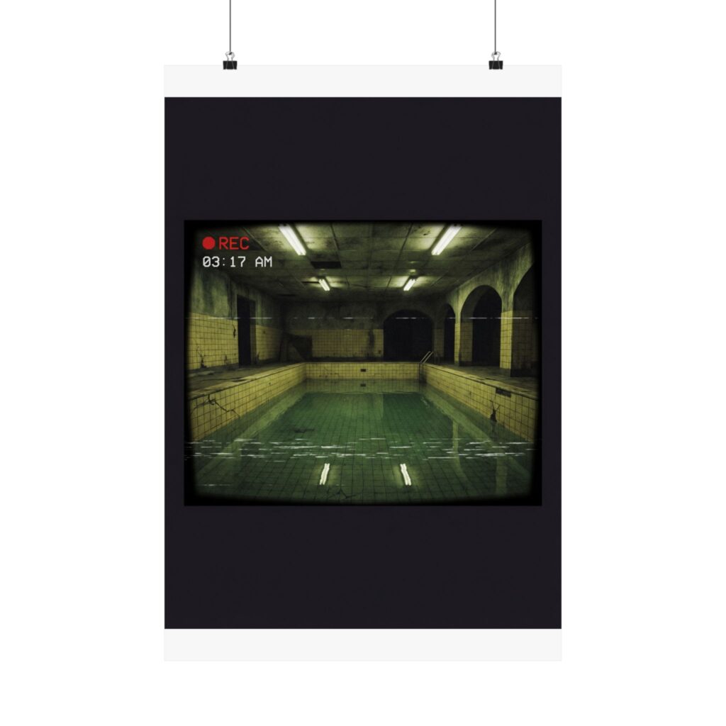 Pool Rooms Poster — Liminal Space Weirdcore Wall Art Print
